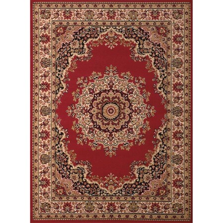 United Weavers 7 ft. 10 in. x 10 ft. 6 in. Dallas Floral Kirman Oversize Rug, Red 851 10130 912